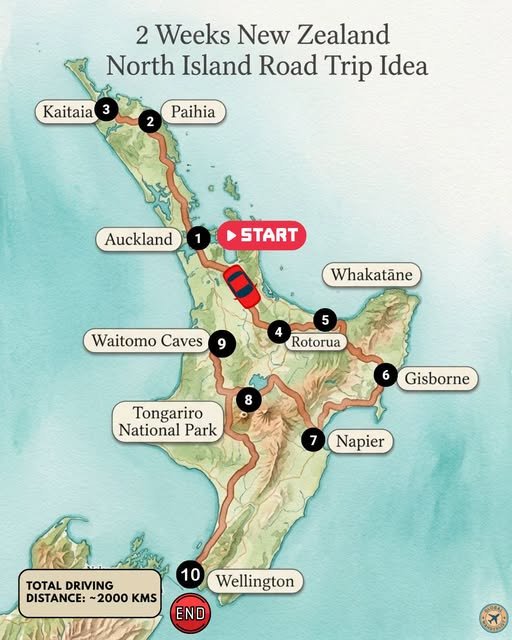 North Island Road Trip Idea