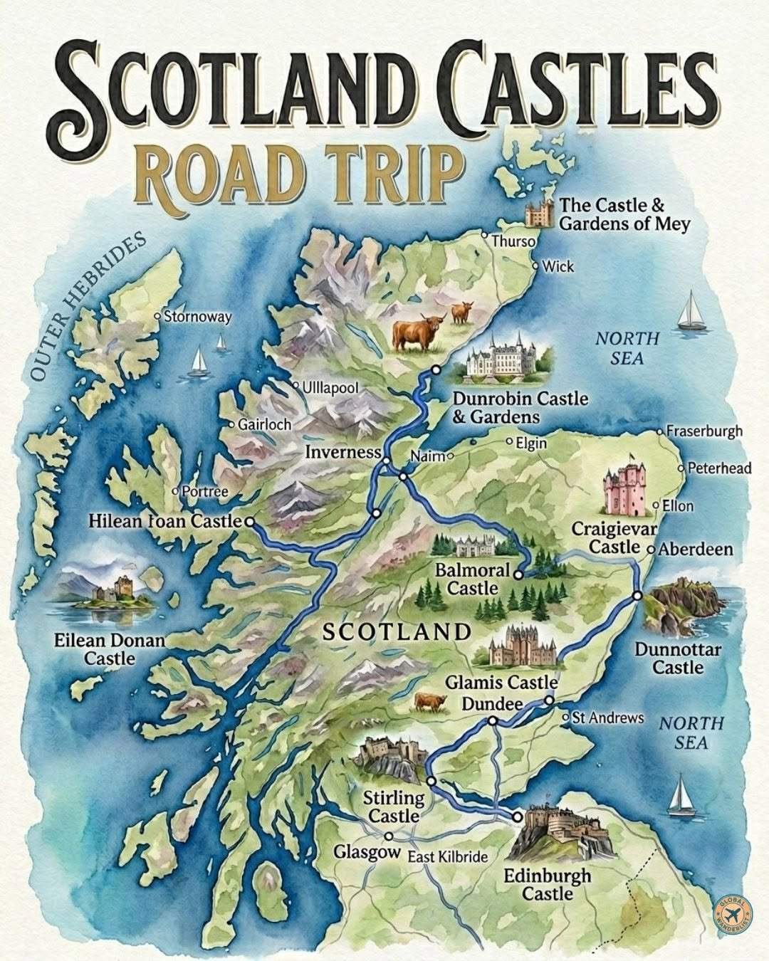 Scotland Castles Road Trip