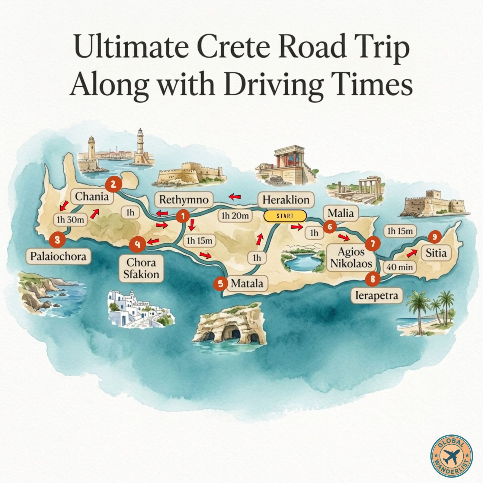 Crete Road Trip Idea