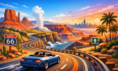 Iconic USA road trips